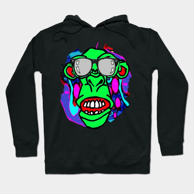 Monkey,Punk,Ska,Apes 2 Hoodie by LowEndGraphics